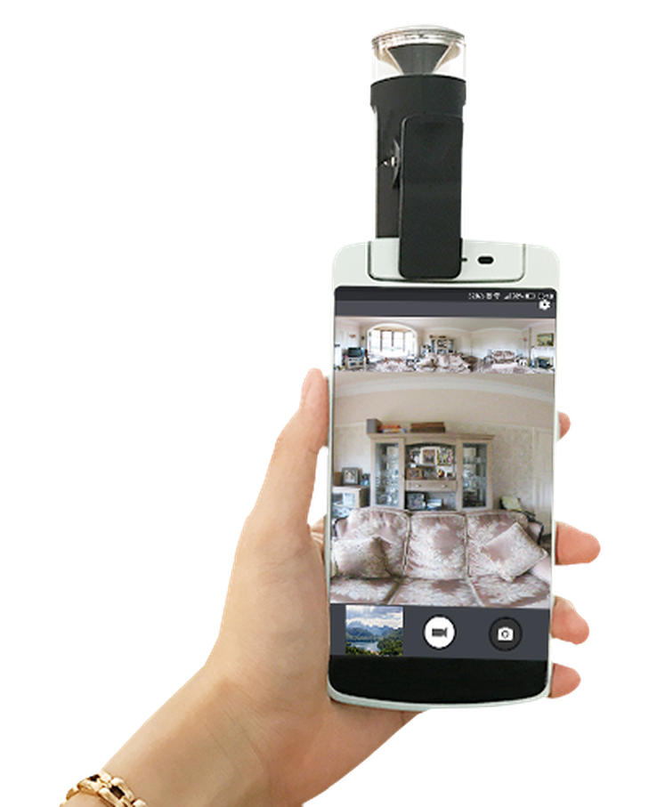 Panoramic Lens operation on mobile phone